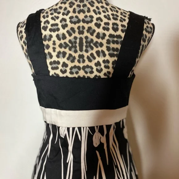 White House Black Market Black and White Floral Midi Dress - Picture 5 of 10